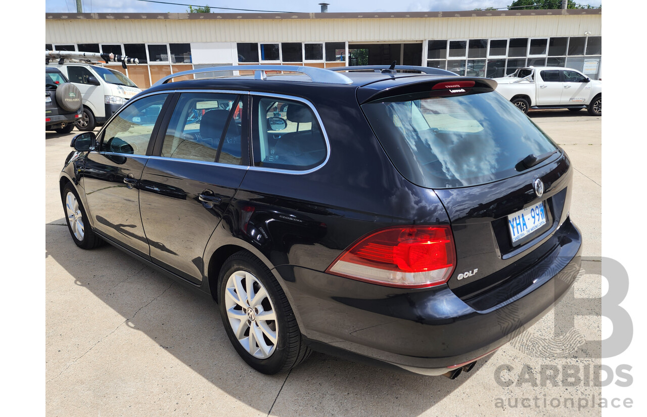 2/2010 Volkswagen Golf 118 TSI Comfortline 1K MY10 4d Wagon Black 1.4L