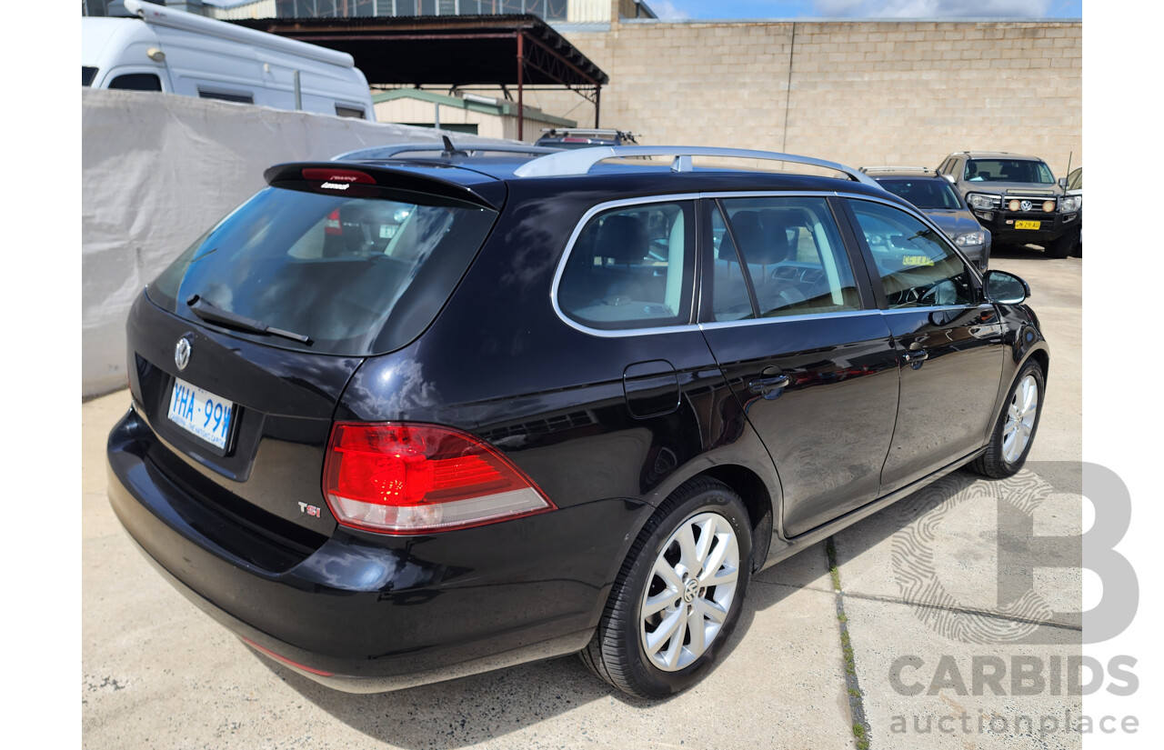 2/2010 Volkswagen Golf 118 TSI Comfortline 1K MY10 4d Wagon Black 1.4L