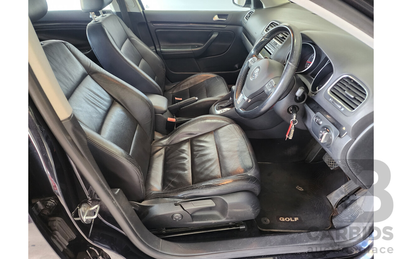 2/2010 Volkswagen Golf 118 TSI Comfortline 1K MY10 4d Wagon Black 1.4L