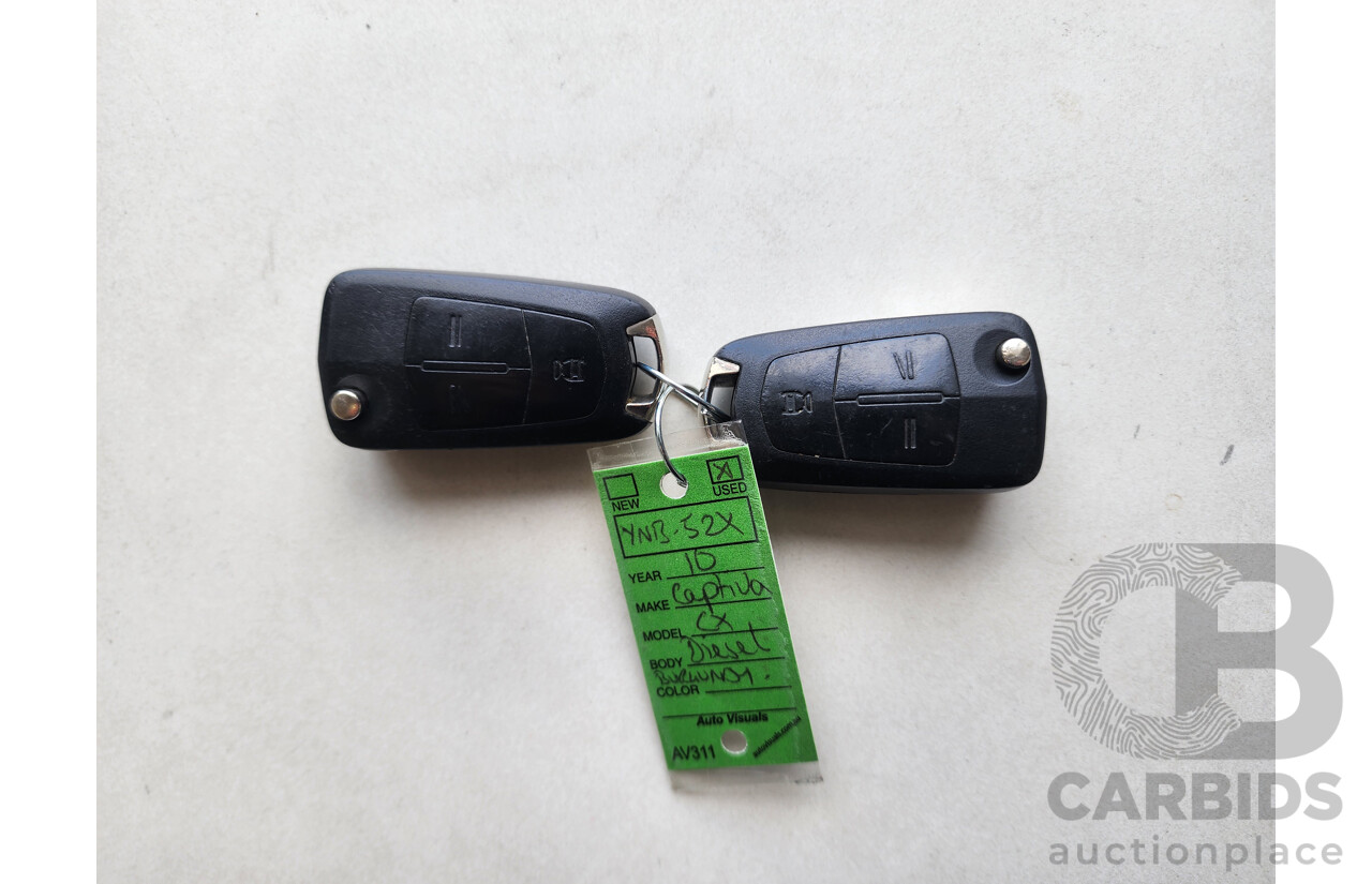 5/2010 Holden Captiva CX (4x4) CG MY10 4d Wagon Maroon 2.0L