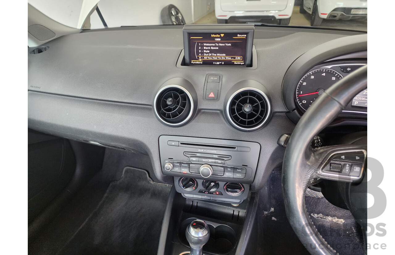 6/2011 Audi A1 1.4 TFSI Attraction 8X 3d Hatchback White 1.4L