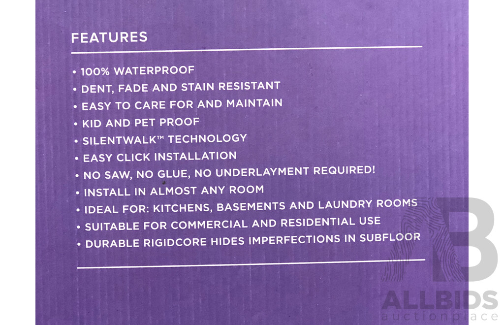 4Runner 7mm Hybrid Flooring - Antique Wood Finish - Red Jarrah - 28.728 Square Meters - Brand New