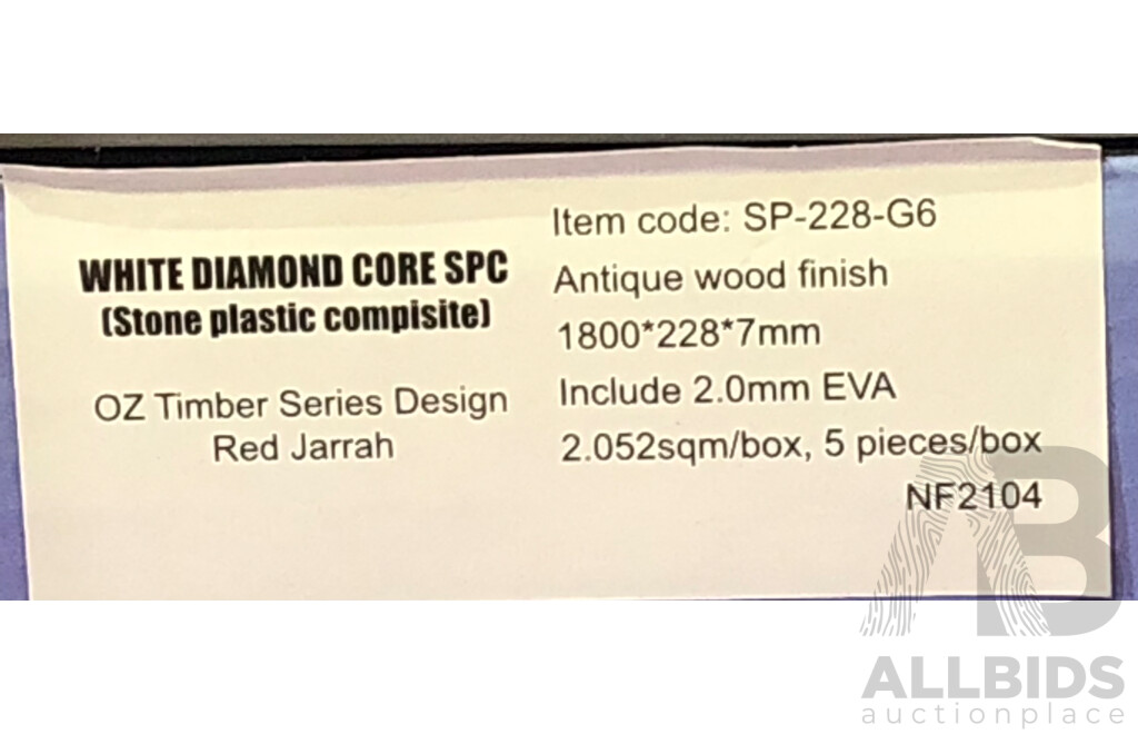 4Runner 7mm Hybrid Flooring - Antique Wood Finish - Red Jarrah - 14.364 Square Meters - Brand New