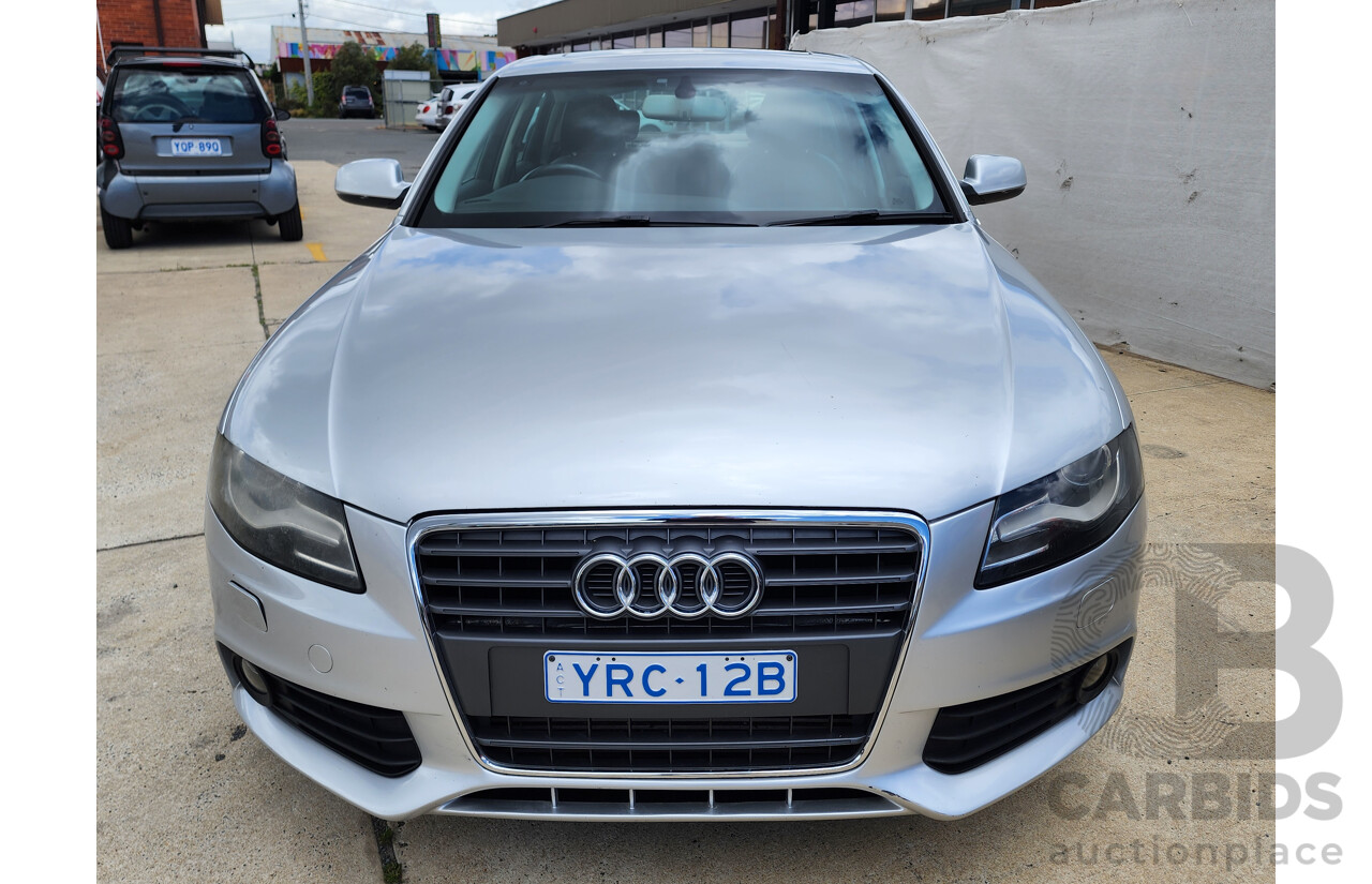 5/2012 Audi A4 2.0 TFSI B8 (8K) MY12 4d Sedan Silver 2.0L