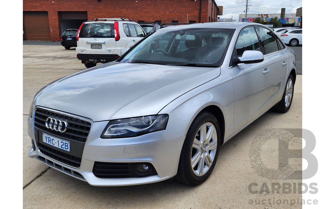 5/2012 Audi A4 2.0 TFSI B8 (8K) MY12 4d Sedan Silver 2.0L