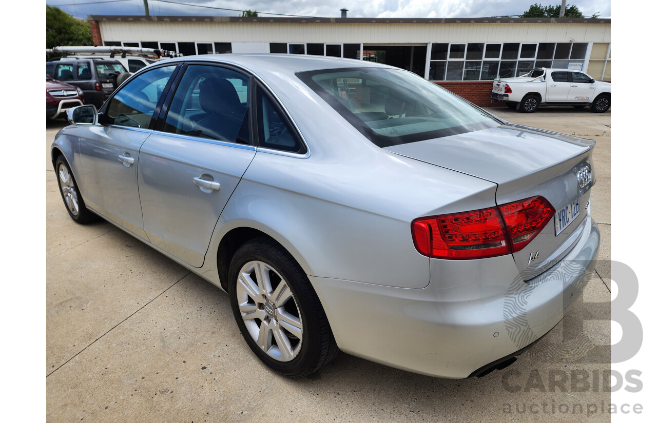 5/2012 Audi A4 2.0 TFSI B8 (8K) MY12 4d Sedan Silver 2.0L