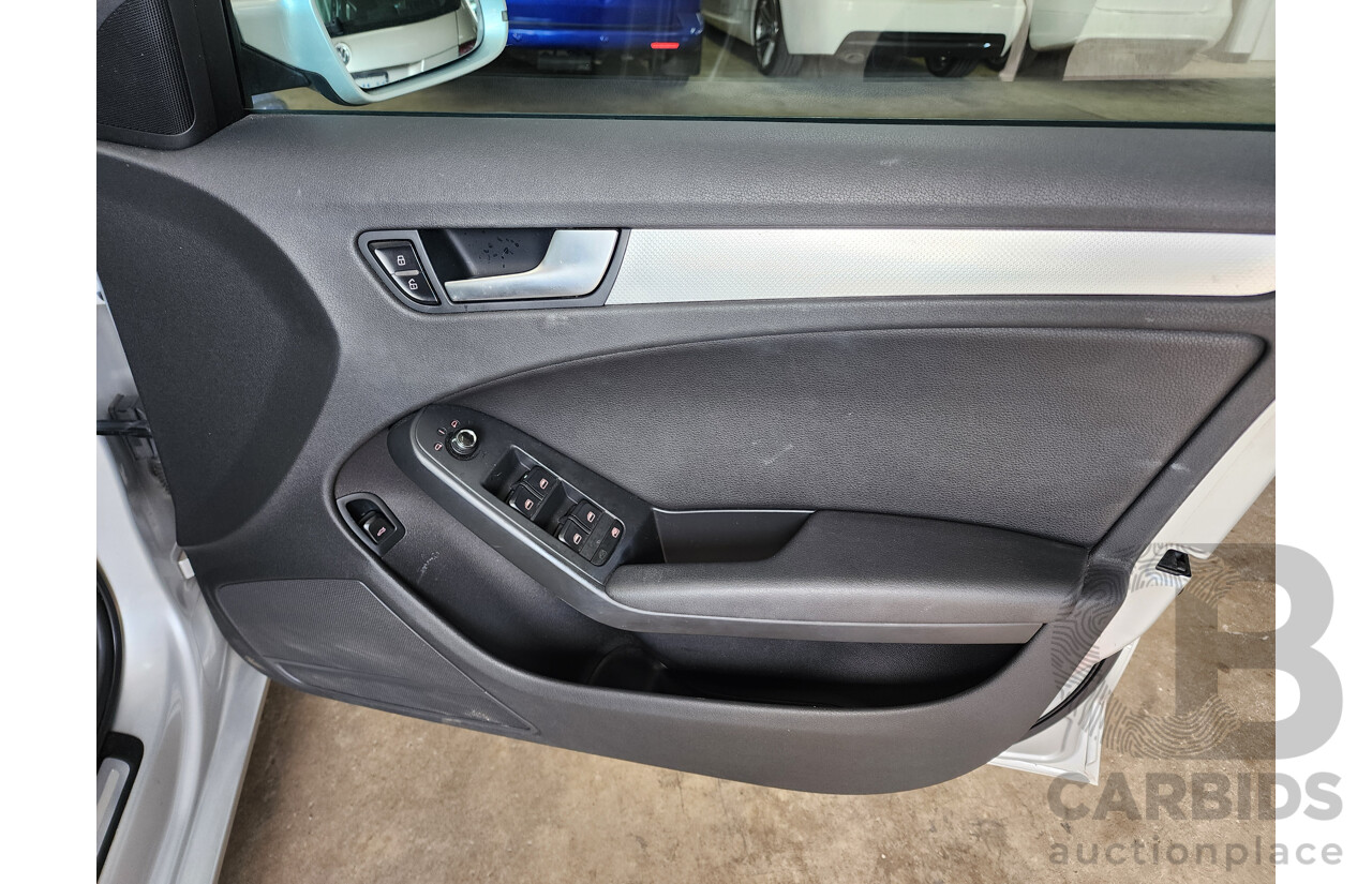 5/2012 Audi A4 2.0 TFSI B8 (8K) MY12 4d Sedan Silver 2.0L