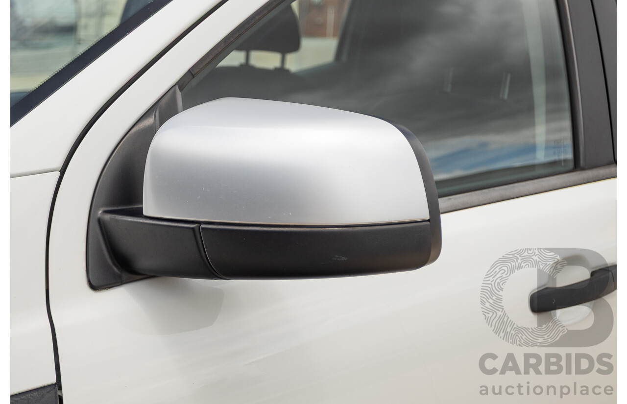 6/2013 Ford Ranger XLS (4x4) PX Dual Cab Utility White Turbo Diesel 3.2L