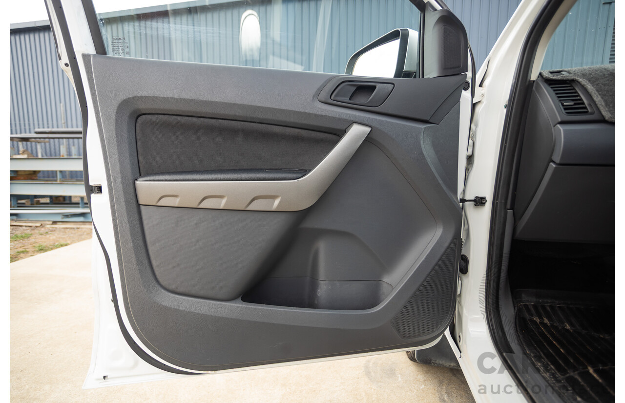 6/2013 Ford Ranger XLS (4x4) PX Dual Cab Utility White Turbo Diesel 3.2L