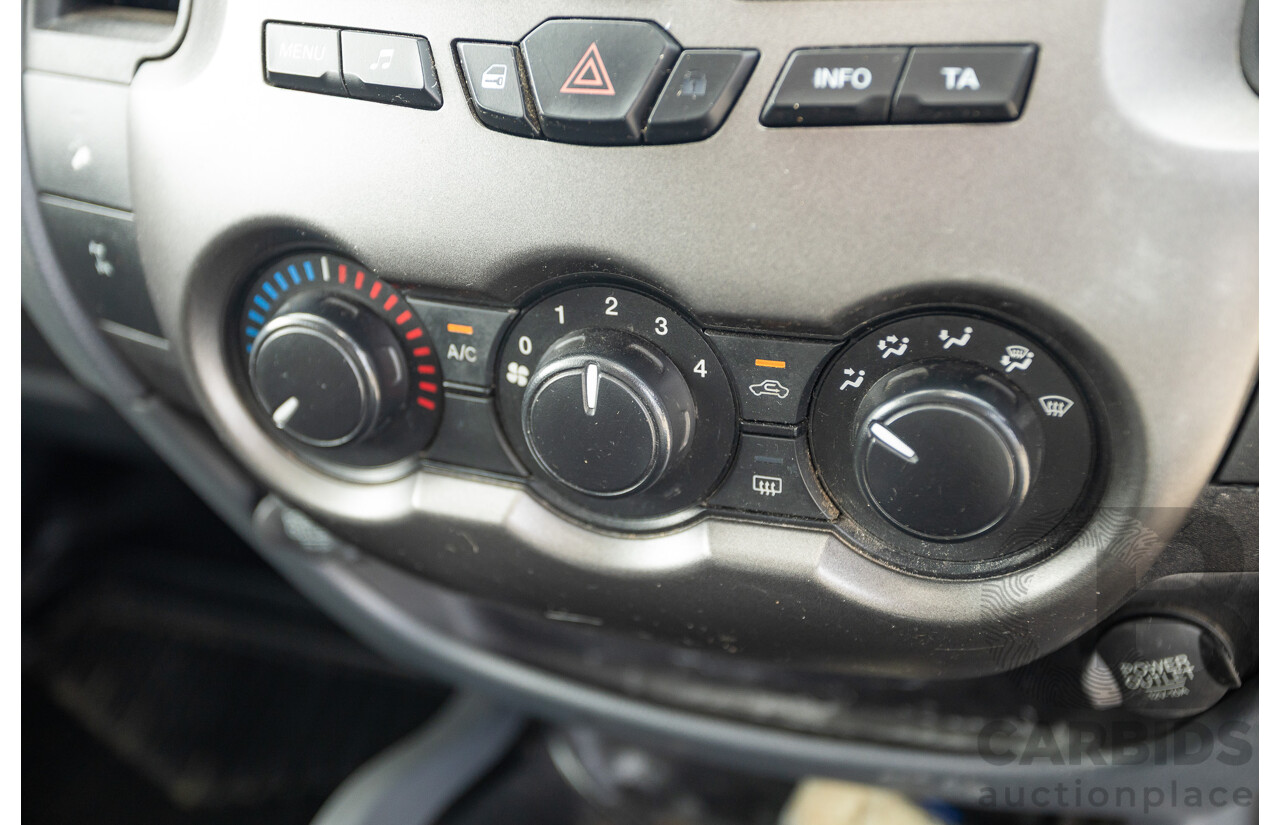 6/2013 Ford Ranger XLS (4x4) PX Dual Cab Utility White Turbo Diesel 3.2L