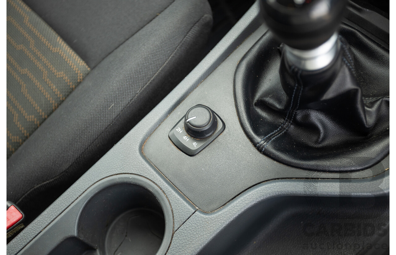 6/2013 Ford Ranger XLS (4x4) PX Dual Cab Utility White Turbo Diesel 3.2L