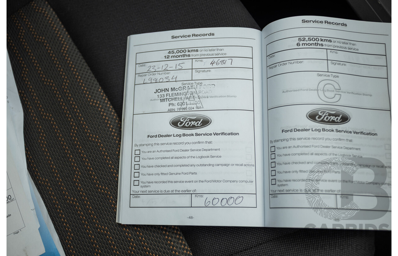 6/2013 Ford Ranger XLS (4x4) PX Dual Cab Utility White Turbo Diesel 3.2L