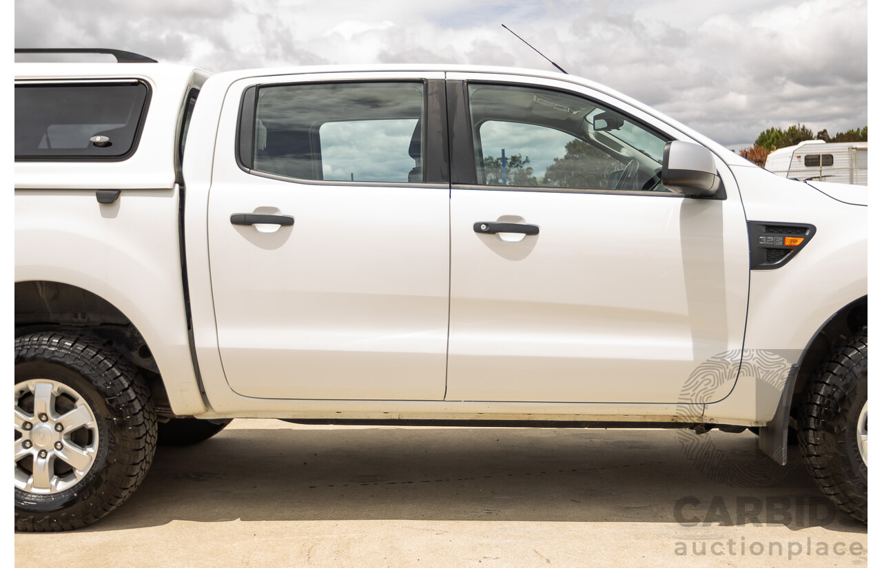 6/2013 Ford Ranger XLS (4x4) PX Dual Cab Utility White Turbo Diesel 3.2L