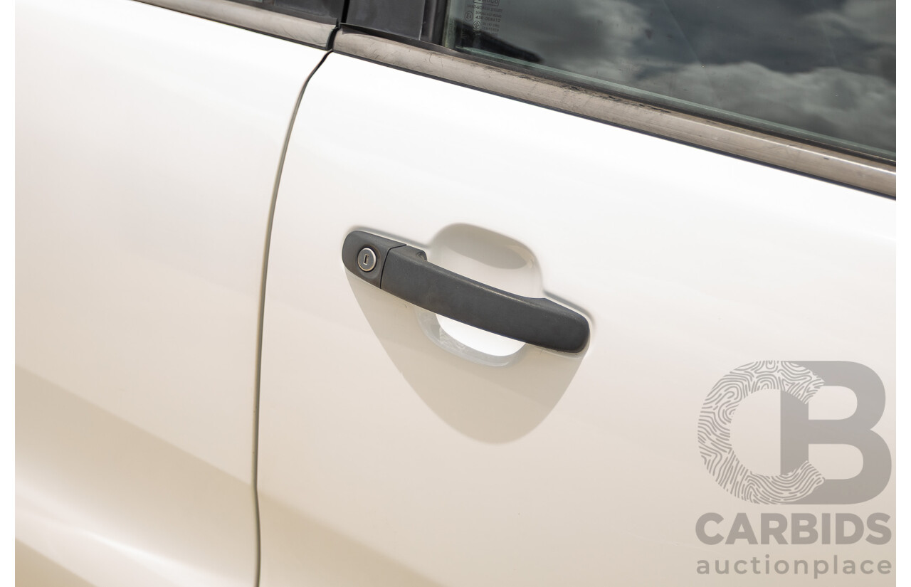 6/2013 Ford Ranger XLS (4x4) PX Dual Cab Utility White Turbo Diesel 3.2L