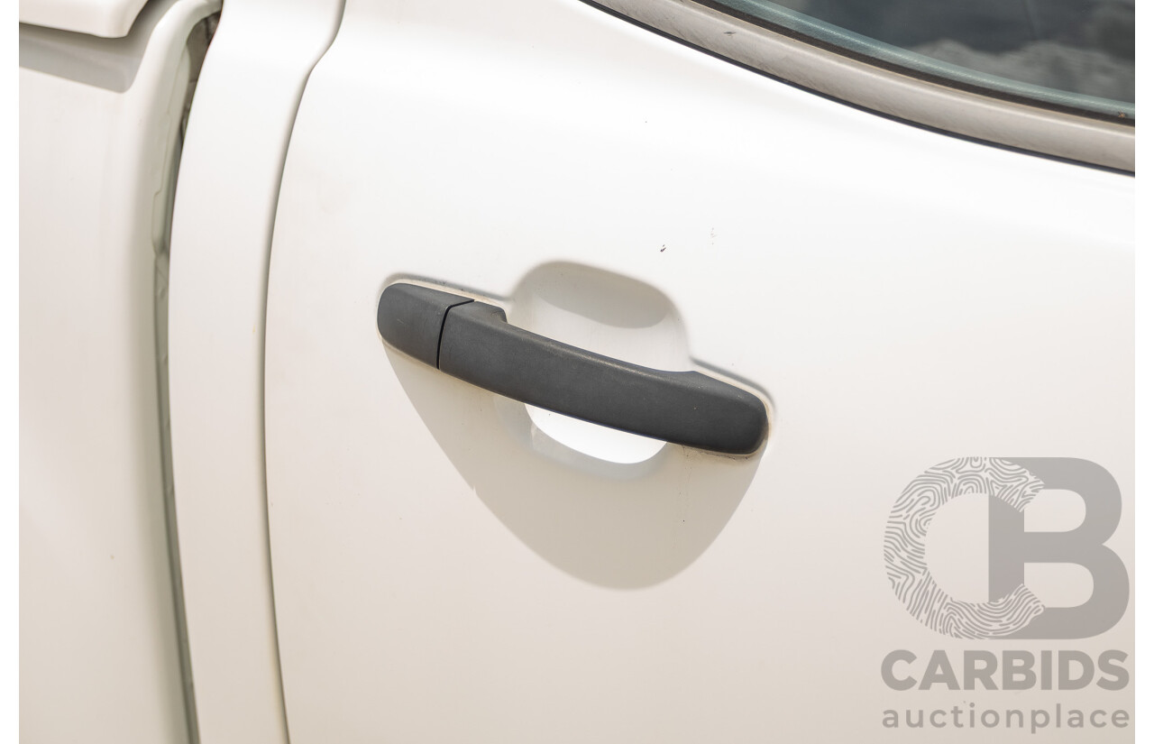 6/2013 Ford Ranger XLS (4x4) PX Dual Cab Utility White Turbo Diesel 3.2L