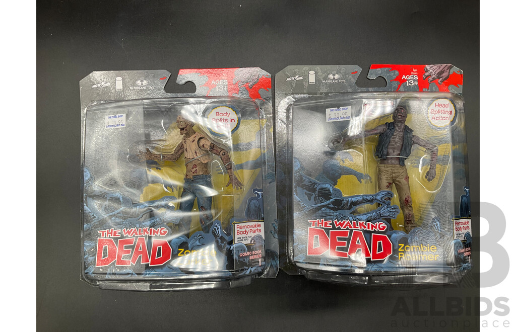 The Walking Dead Collectable Action Figures - Lot of 5