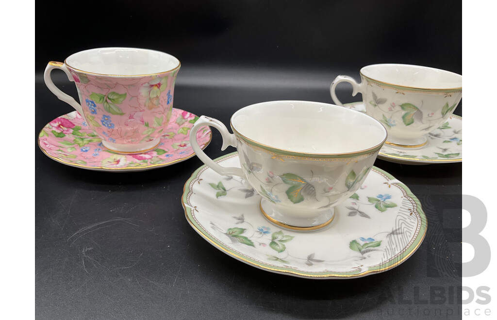 Collection of Vintage Ceramics, Including Plates, Cups, Saucers and Serving Dishes