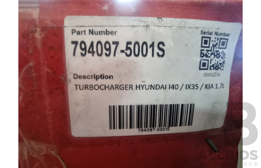 Garrett Turbo to Suit Hyundai/Kia