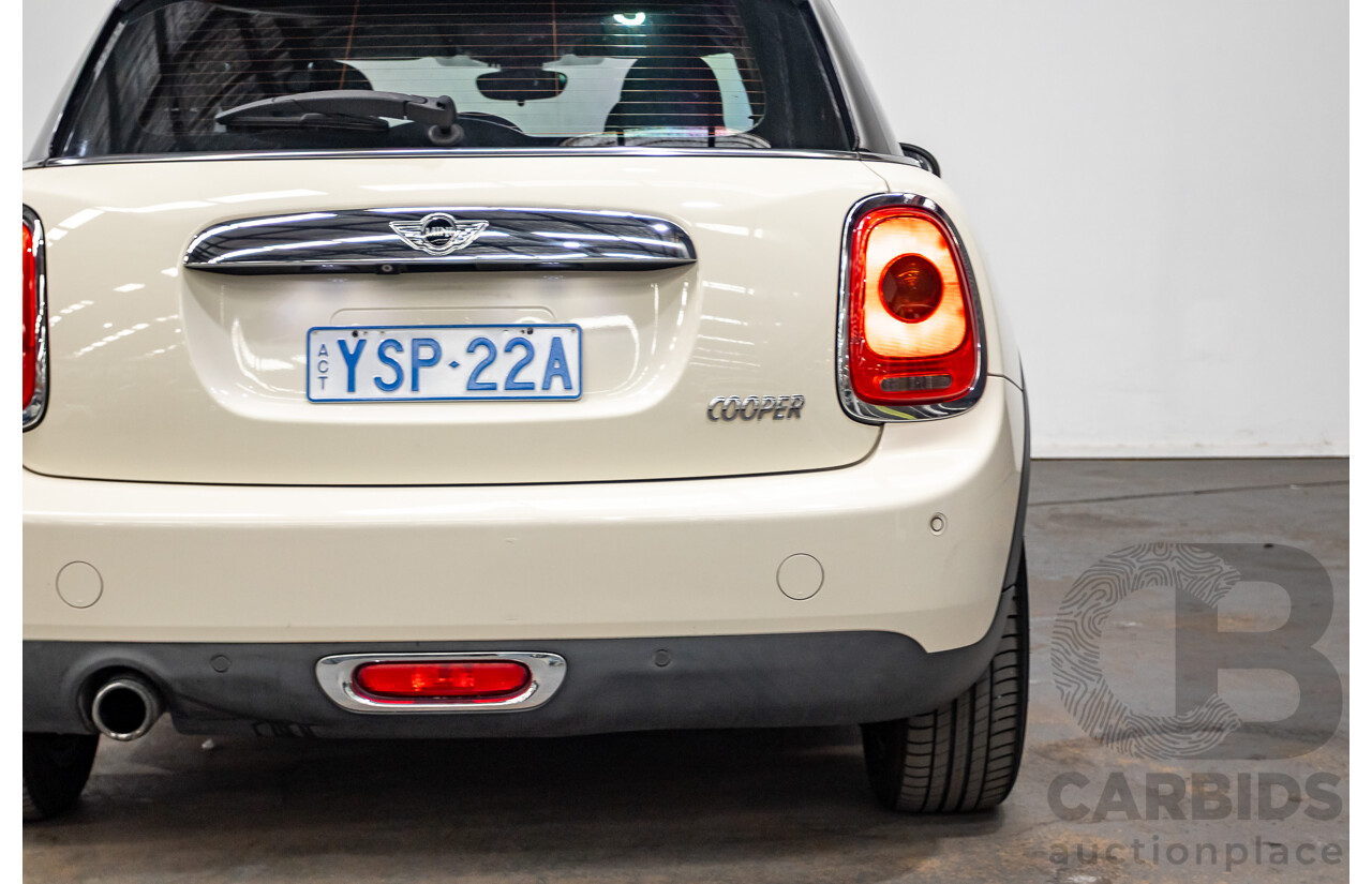 9/2015 Mini Cooper F55 5D Hatchback Pepper White Turbo 1.5L