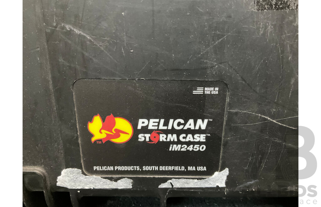 RYOBI 18V ONE+ Hammer Drill (RPD18) Skin Only and PELICAN Storm Case (IM2450) No Foam - Lot of 2