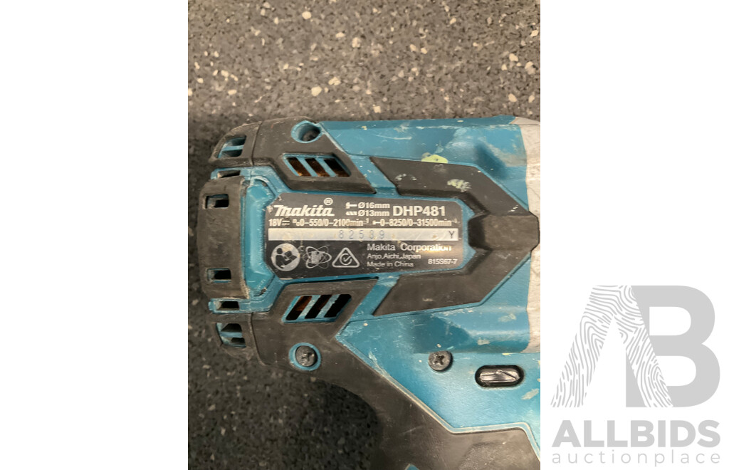 MAKITA 18V Hammer Drill  (DHP481) Skin Only
