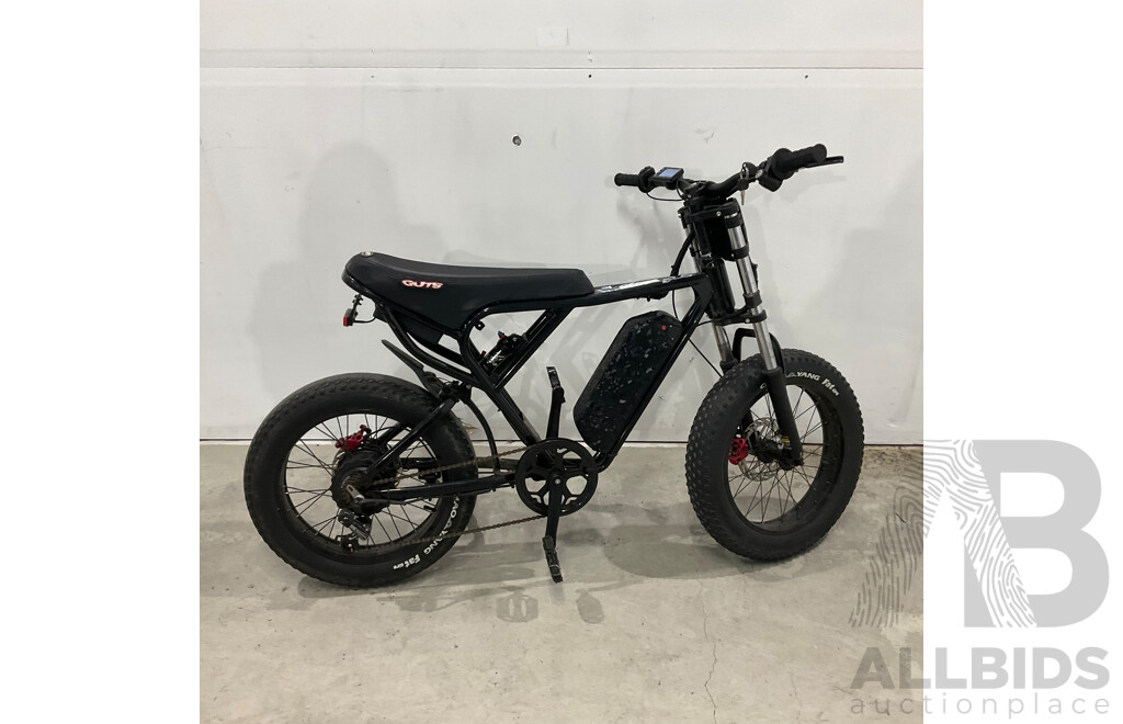 Black Fat Tire E-bike
