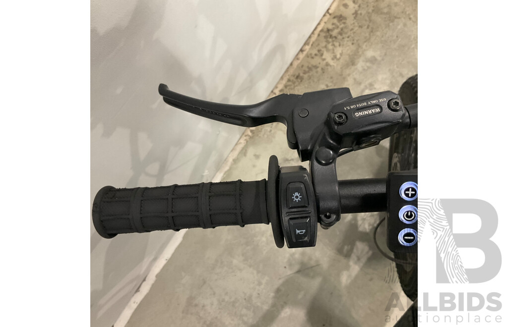 Black Fat Tire E-bike