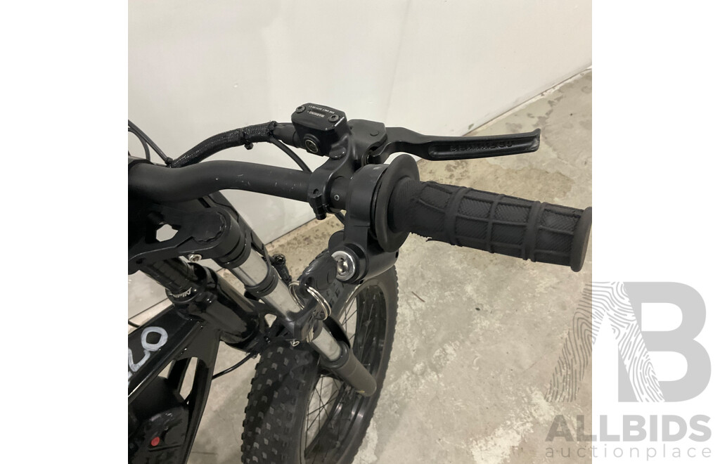 Black Fat Tire E-bike