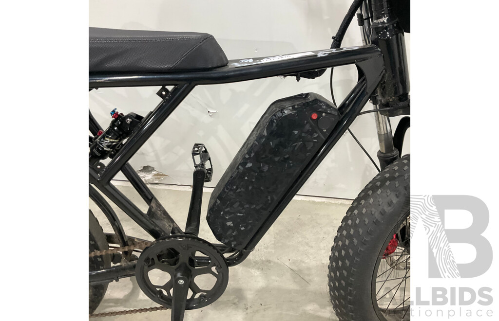Black Fat Tire E-bike