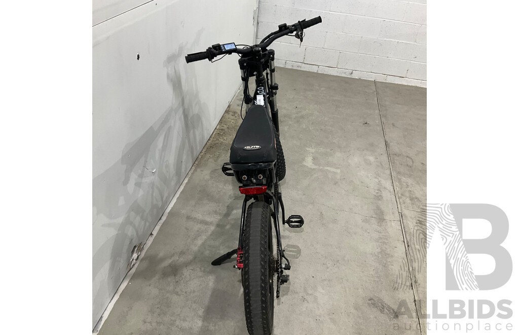 Black Fat Tire E-bike