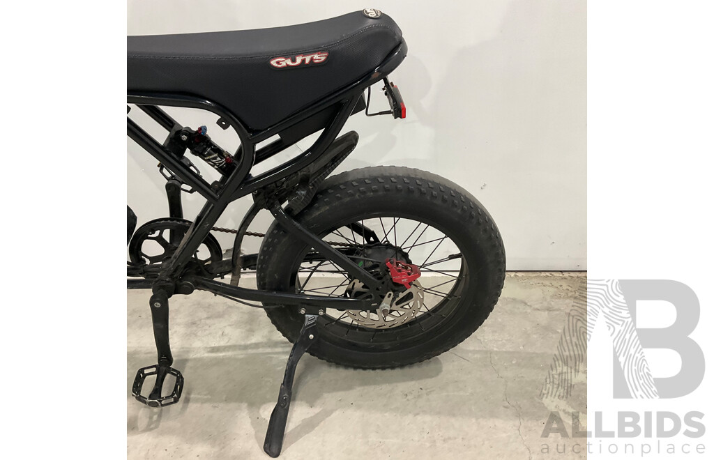 Black Fat Tire E-bike