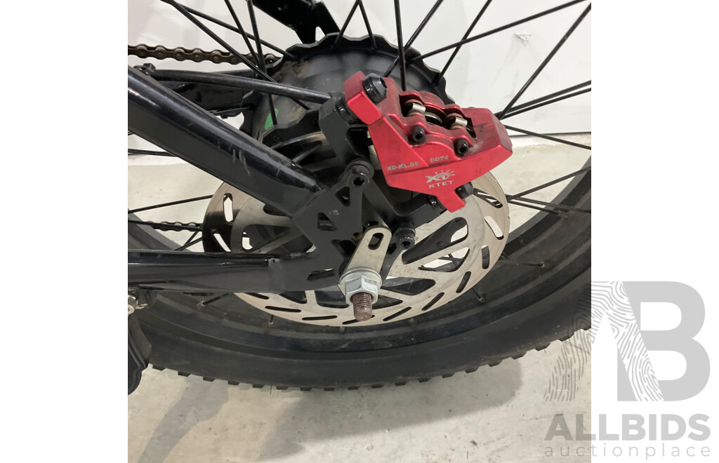 Black Fat Tire E-bike