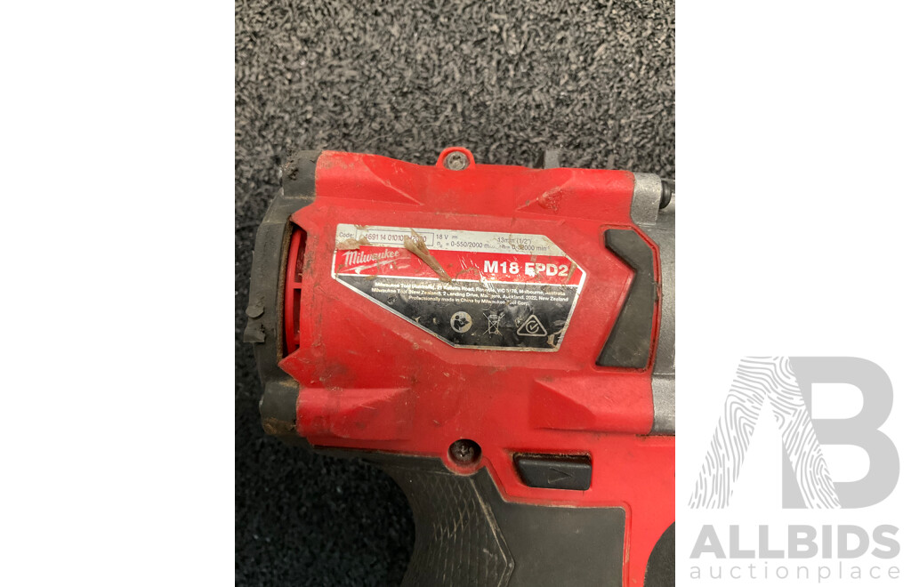 MILWAUKEE M18 FUEL 18V  Rotary Hammer, Hammer Drill and Impact Driver - Lot of 3