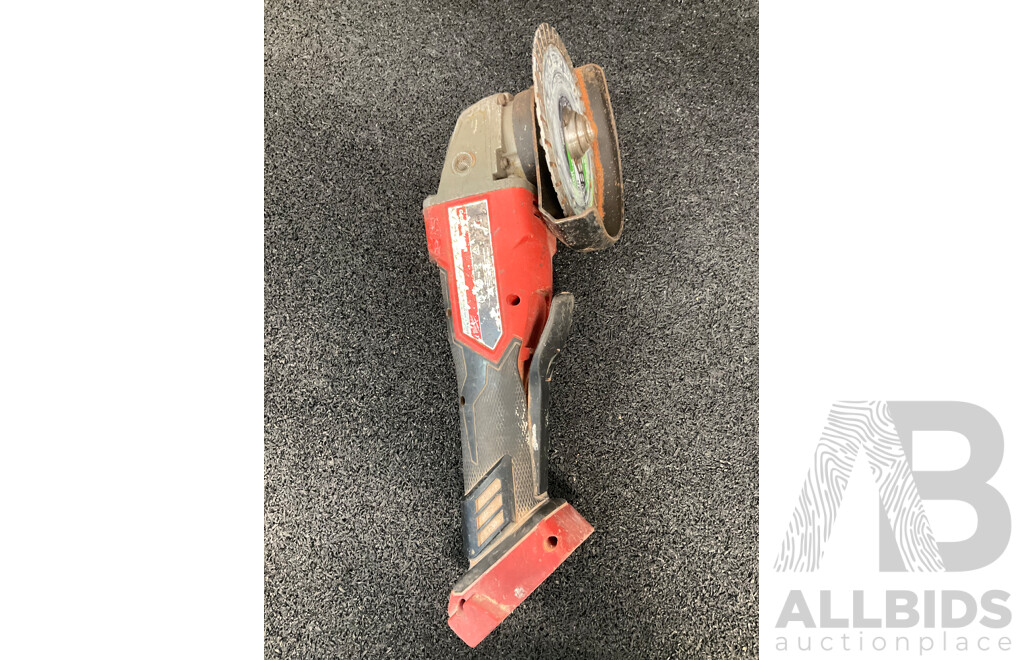 MILWAUKEE M18 FUEL 18V Angle Grinder, Impact Driver and 6.0Ah Battery - Lot of 3