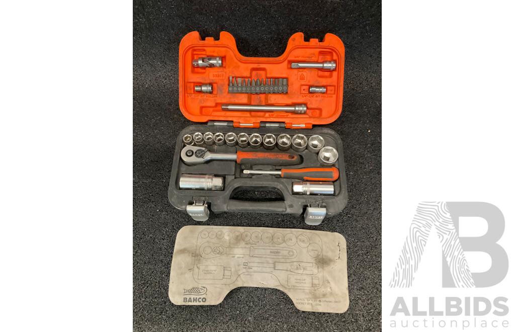 BAHCO S330 Socket and Bit Set