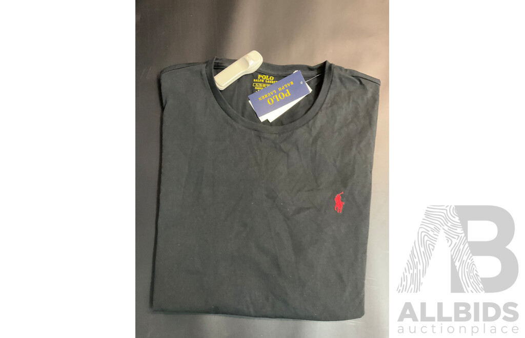 Men's Clothing - RALPH LAUREN Crewnect T-Shirt Size XL, the NORTH FACE Classic Hat and JLAB Go Sport+ True Wireless Earbuds - Lot of 3
