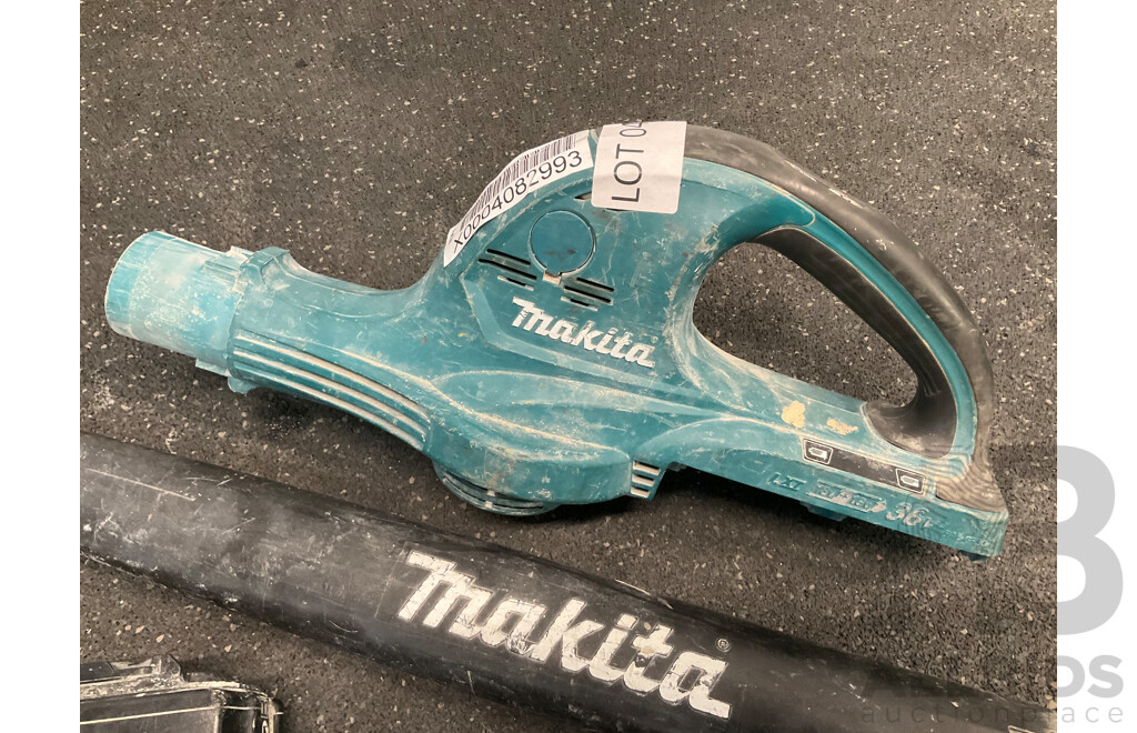 MAKITA 2 X 18V Blower with 2x 5.0Ah Battery - Lot of 3