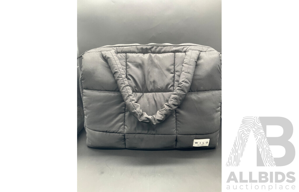 Collection of Various Notebooks, Puzzle Books and WILO Puffer Travel Bag - Lot of 14