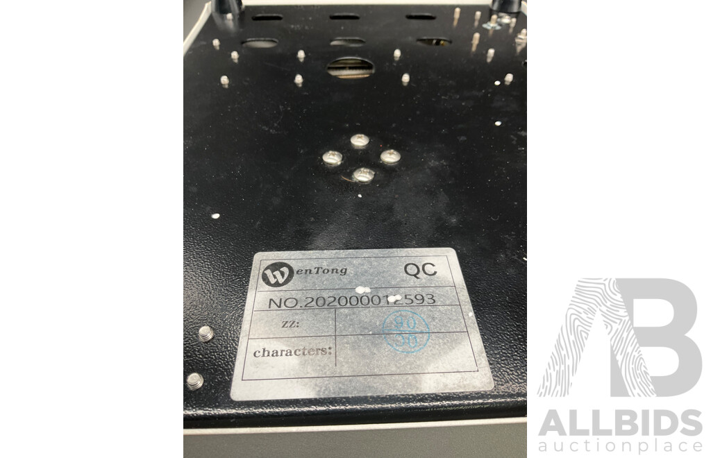 Manual Metal Embossing Machine Used to Create Identification Tags