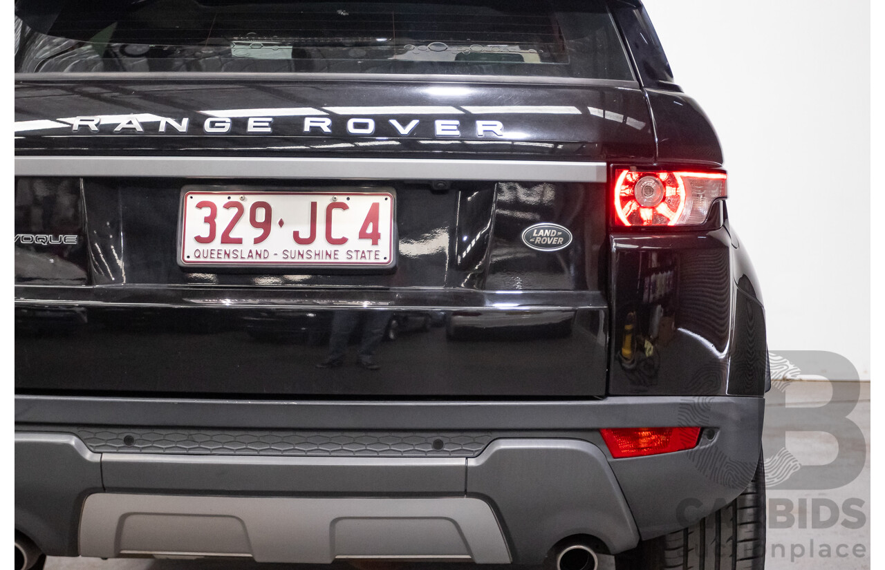 06/2014 Range Rover Evoque SD4 PURE (AWD) LV MY14 5D Wagon Santorini Black Turbo Diesel 2.2L