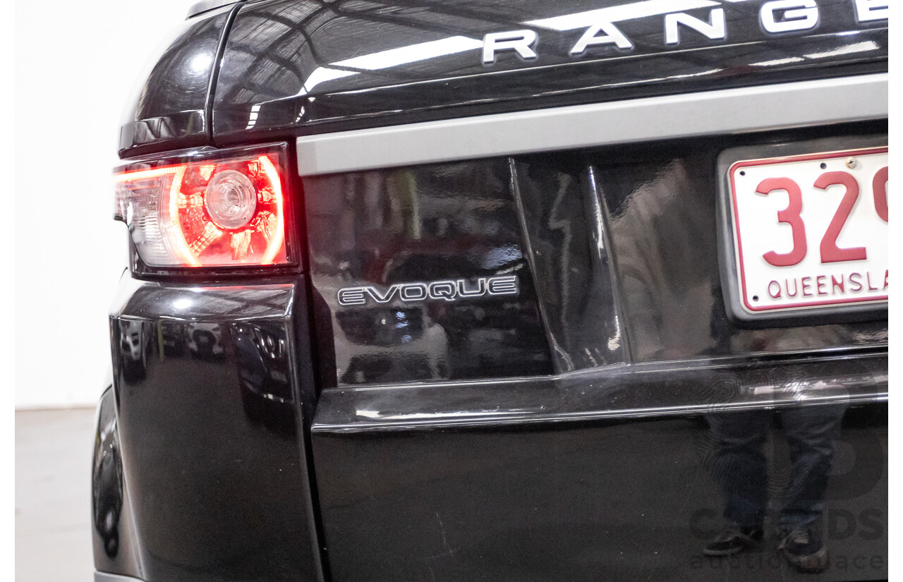 06/2014 Range Rover Evoque SD4 PURE (AWD) LV MY14 5D Wagon Santorini Black Turbo Diesel 2.2L