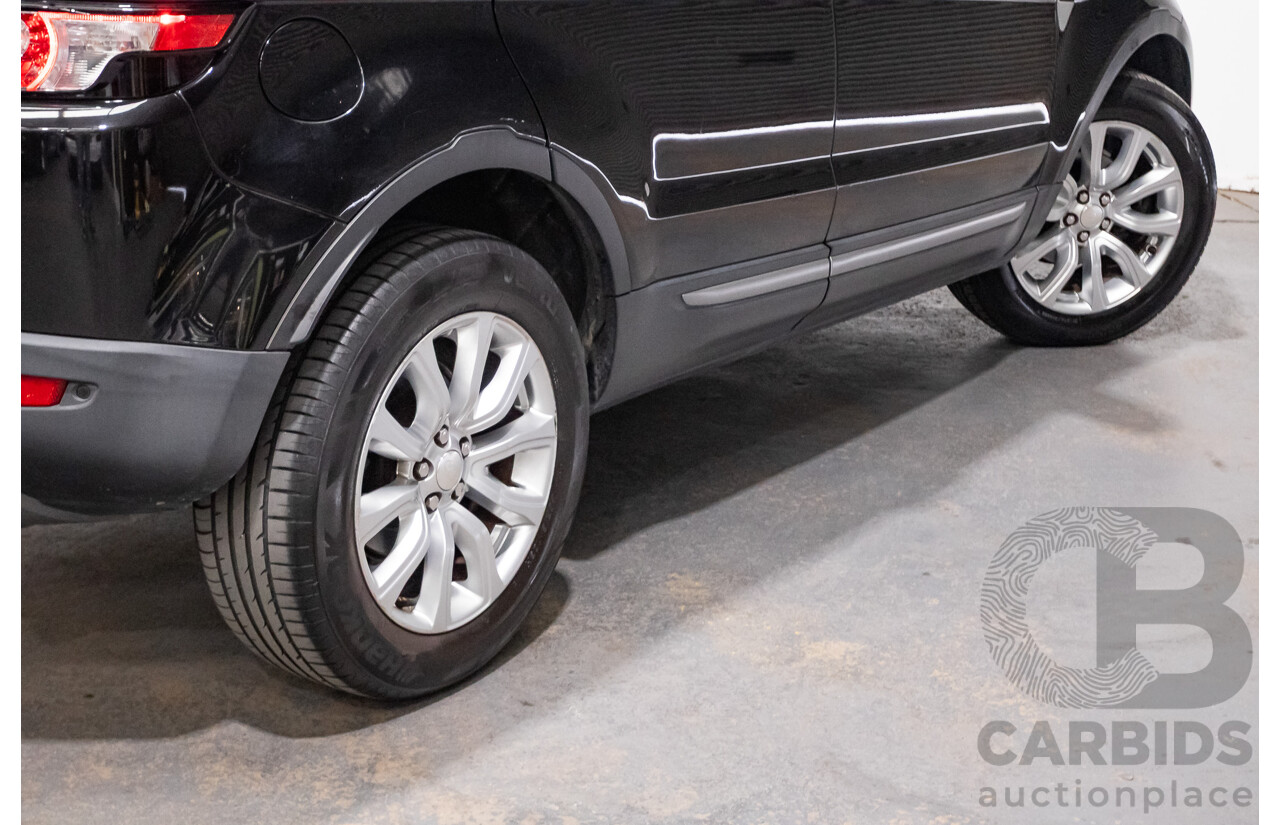 06/2014 Range Rover Evoque SD4 PURE (AWD) LV MY14 5D Wagon Santorini Black Turbo Diesel 2.2L