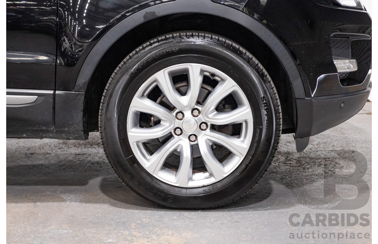06/2014 Range Rover Evoque SD4 PURE (AWD) LV MY14 5D Wagon Santorini Black Turbo Diesel 2.2L