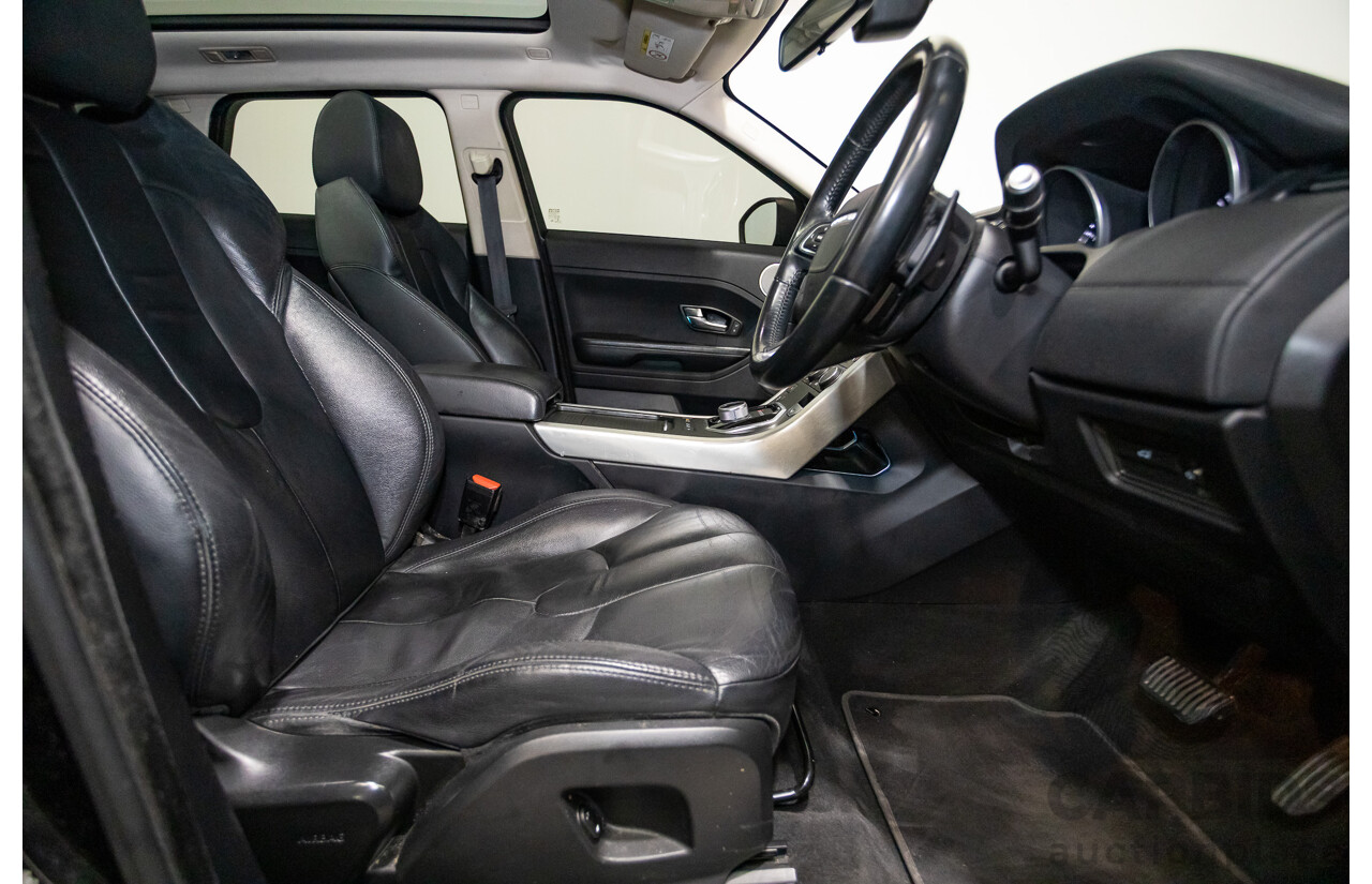 06/2014 Range Rover Evoque SD4 PURE (AWD) LV MY14 5D Wagon Santorini Black Turbo Diesel 2.2L