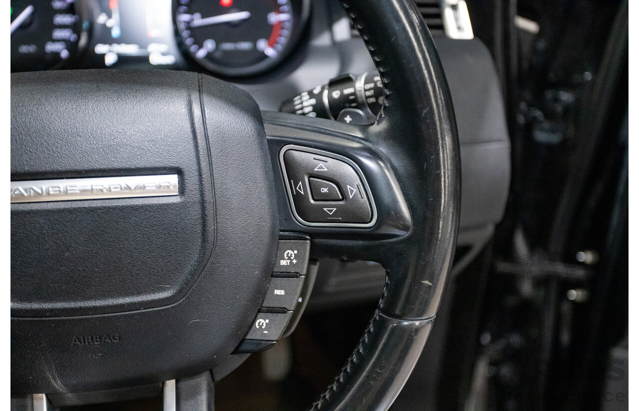 06/2014 Range Rover Evoque SD4 PURE (AWD) LV MY14 5D Wagon Santorini Black Turbo Diesel 2.2L
