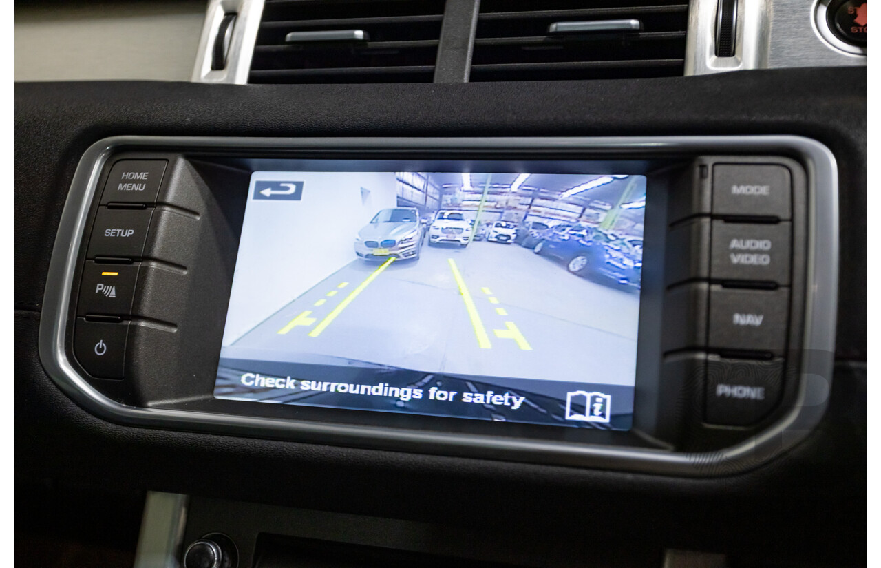 06/2014 Range Rover Evoque SD4 PURE (AWD) LV MY14 5D Wagon Santorini Black Turbo Diesel 2.2L