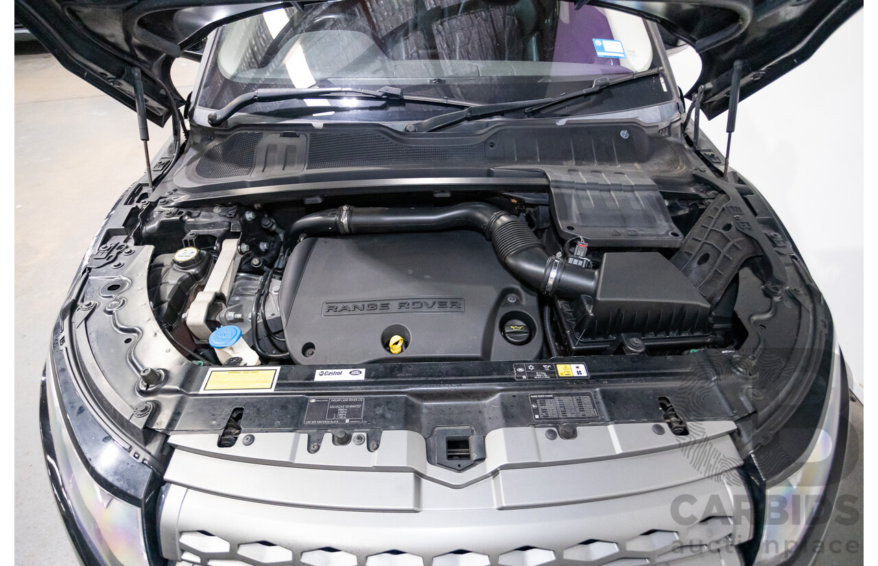 06/2014 Range Rover Evoque SD4 PURE (AWD) LV MY14 5D Wagon Santorini Black Turbo Diesel 2.2L