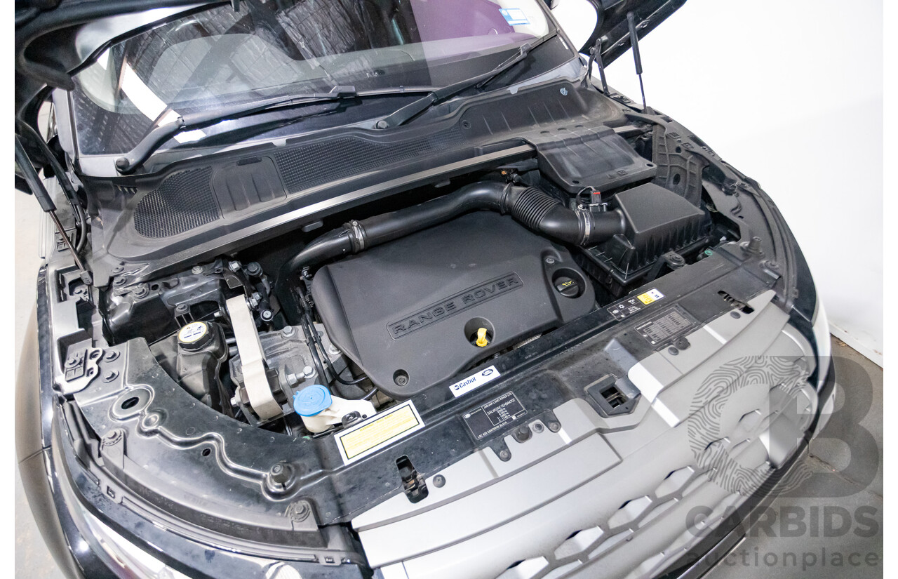 06/2014 Range Rover Evoque SD4 PURE (AWD) LV MY14 5D Wagon Santorini Black Turbo Diesel 2.2L