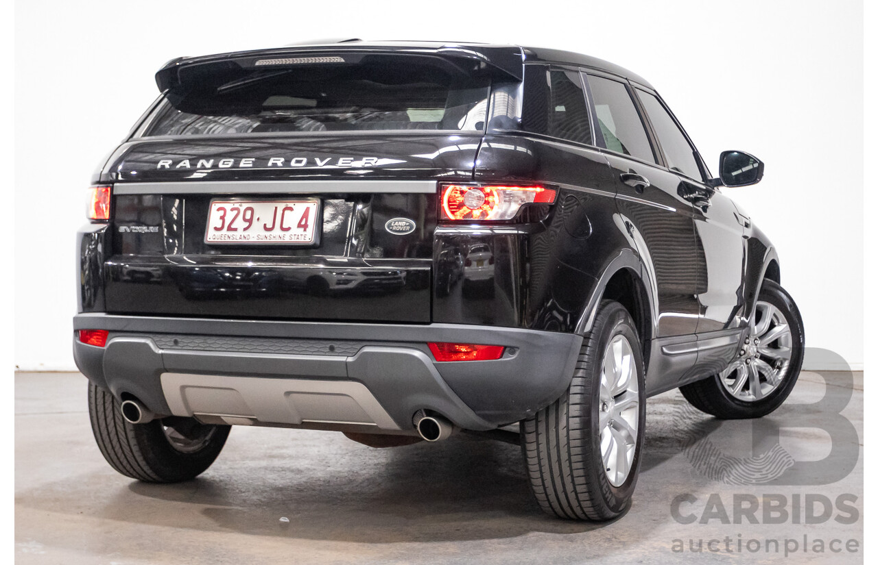 06/2014 Range Rover Evoque SD4 PURE (AWD) LV MY14 5D Wagon Santorini Black Turbo Diesel 2.2L