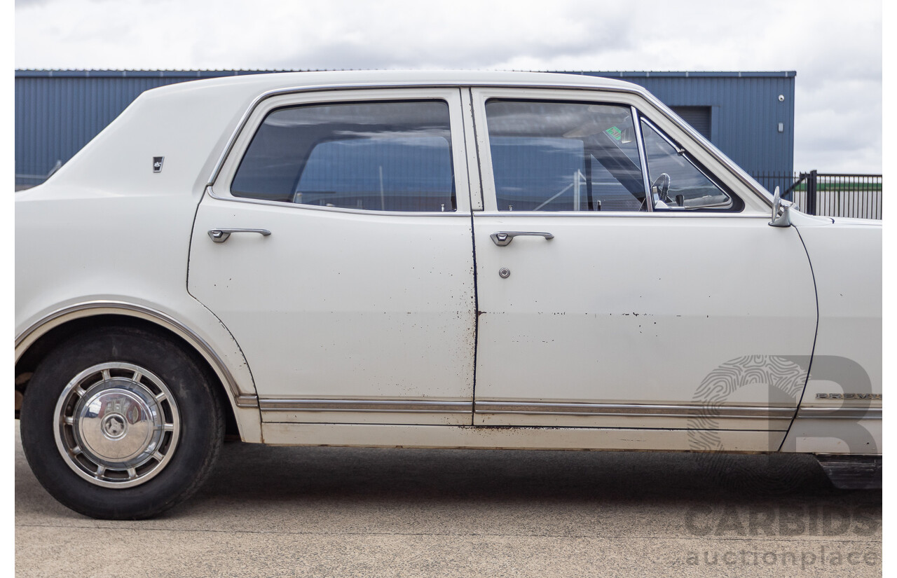 01/1968 Holden HK Premier 4d Sedan Grecian White 186S 3.0L - Matching Numbers Survivor Car